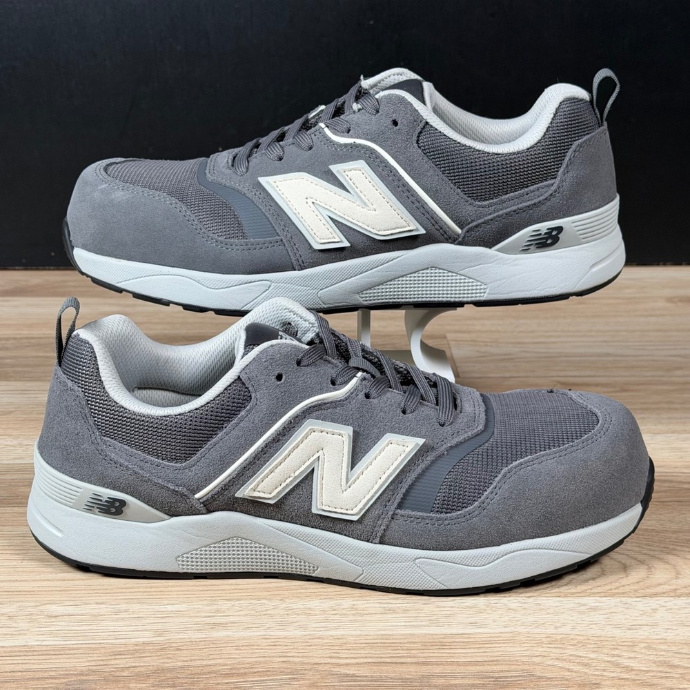 New Balance Elite Lite Shoes Mens 9.5 Grey Composite Safety Toe Work MUELEHGW